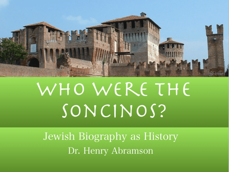 Who Were the Soncinos? Jews and the Gutenberg&nbsp;Revolution(s)