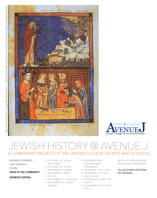 Fall 2015 Jewish History Lectures