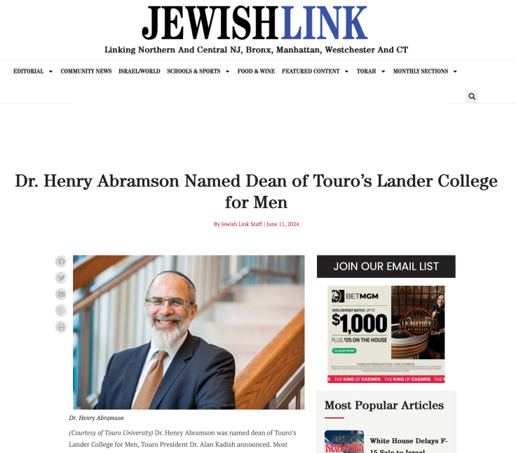 Important Personal News; The Origins of the Jews of Bordeaux,&nbsp;France