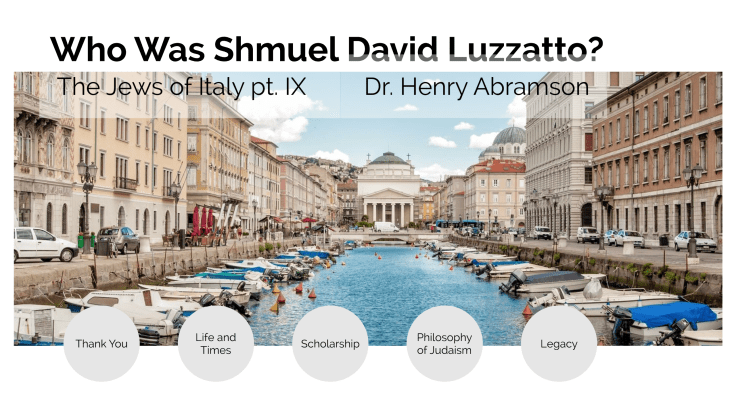 Who Was Shmuel David Luzzatto (ShaDaL)?