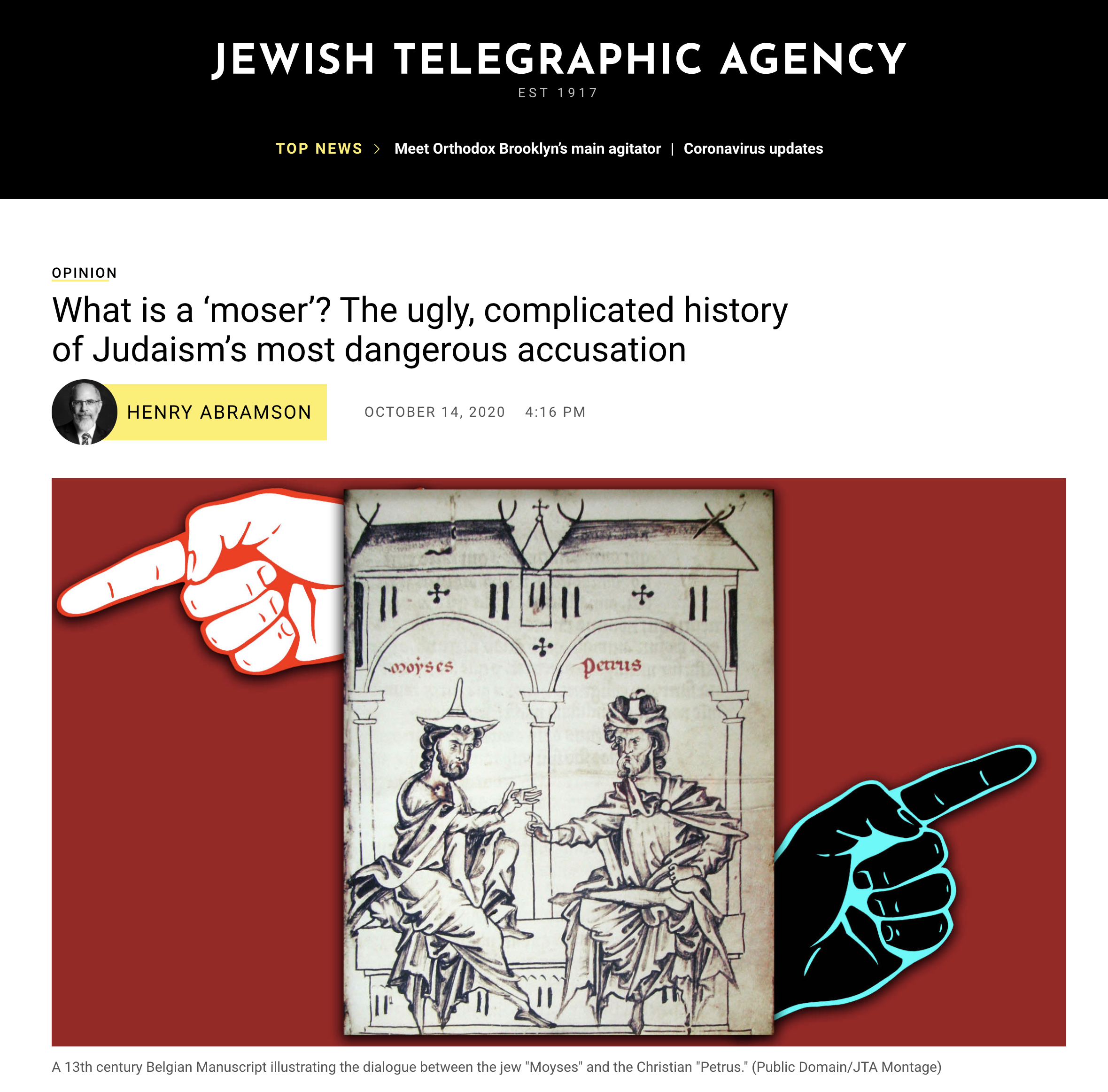 What is a “Moser”? The ugly, complicated history of Judaism’s most dangerous&nbsp;accusation